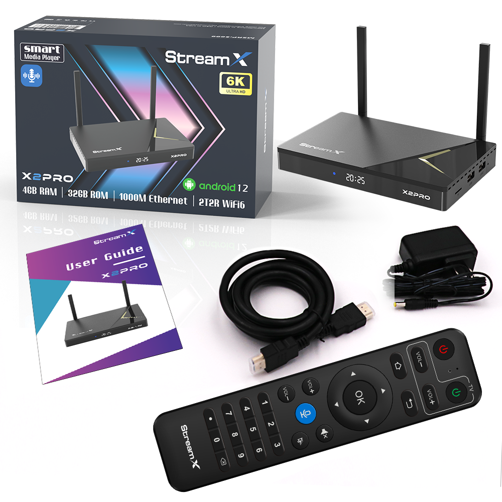 StreamX X2 Pro 32GB Timeshift+ Parental Control